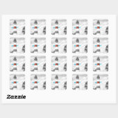 Sticker Carré Virginie (Feuille)