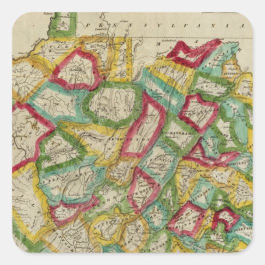 Sticker Carré Virginie 3 (Devant)