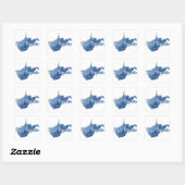 Sticker Carré Virginie-Occidentale (Feuille)