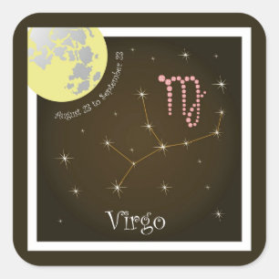 Sticker Carré Virgo August 23 à septembre 23
