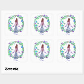 Sticker Carré Virgo ~ La Vierge (Feuille)