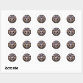 Sticker Carré Virtue maçonnique (Feuille)