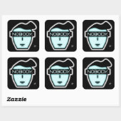 Sticker Carré Visage anonyme de personne v2.1 (Feuille)