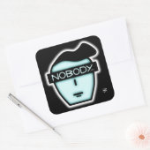 Sticker Carré Visage anonyme de personne v2.1 (Enveloppe)