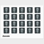 Sticker Carré Visage de Jésus (Feuille)