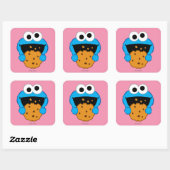 Sticker Carré Visage du cookie (Feuille)