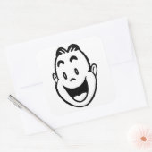 STICKER CARRÉ VISAGE HEUREUX (Enveloppe)