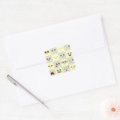 Sticker Carré Visage mignon (Enveloppe)