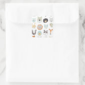 Sticker Carré Visages conviviaux | Portraits d'animaux mignons (Sac)