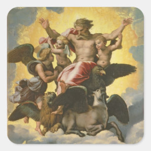Sticker Carré Vision d'Ezekiel, c.1518
