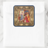 Sticker Carré Visite de l'Autocollant pour hommes sages (Sac)