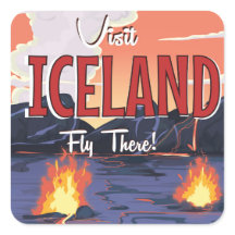 Visitez l'affiche de voyage vintage Islande
