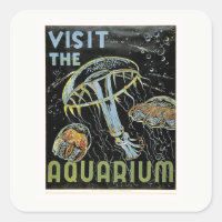 Visitez l'Aquarium - WPA Poster Jellies, Jellyfish