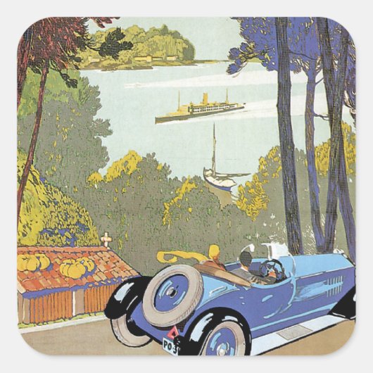 Sticker Carré Visitez l'Espagne (Devant)