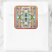 Sticker Carré Vitrail Art Déco 2 (Sac)