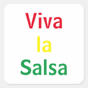 Sticker Carré viva la salsa