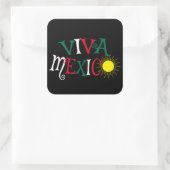 Sticker Carré Viva Mexico (Sac)