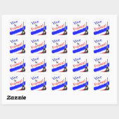 Sticker Carré Vive la France! (Feuille)