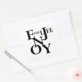 Sticker Carré Vivre (Enveloppe)