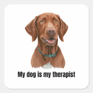 Sticker Carré Vizsla
