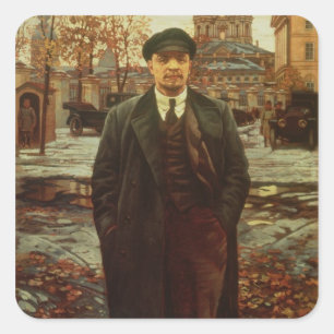 Sticker Carré Vladimir Ilyich Lénine chez Smolny, c.1925