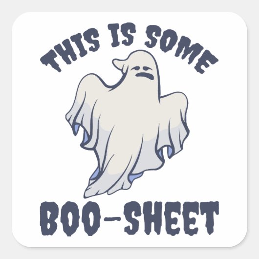 Sticker Carré Voici un Boo Sheet Sassy Ghost (Devant)