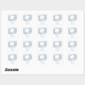 Sticker Carré Voile de naissance (Feuille)