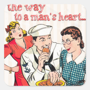 Sticker Carré Voilier vintage