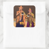 Sticker Carré Voir Inde ~ Darleeling (Sac)