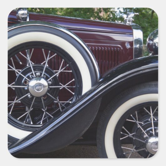 Sticker Carré Voiture classique Ford A 1930 (Devant)