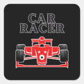 Sticker Carré Voiture Racer (Devant)