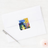 Sticker Carré Vol d'un avion, 1916 (Enveloppe)