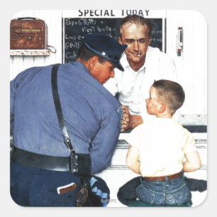 Sticker Carré Volant