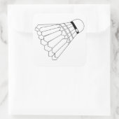 Sticker Carré Volant de badminton (Sac)