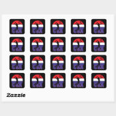 Sticker Carré Volley-ball (Feuille)
