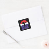 Sticker Carré Volley-ball (Enveloppe)