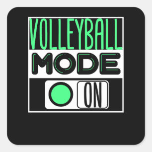 Sticker Carré Volley-ball