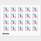 STICKER CARRÉ VOLLEYBALL (Feuille)