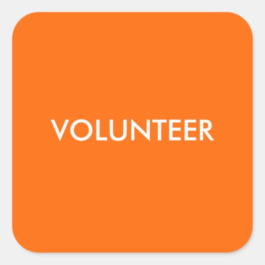 STICKER CARRÉ VOLONTAIRE (Devant)