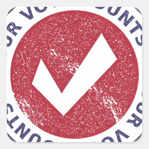 Sticker Carré vos comptes de vote