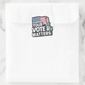 Sticker Carré Vos Votes, ça compte Élections USA 2024 (Sac)