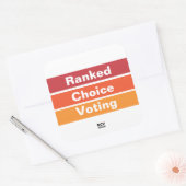 Sticker Carré Vote à Choix Classé 3 Bandes (Enveloppe)