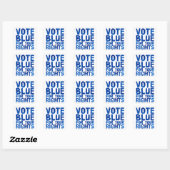 Sticker Carré Vote Blue pour vos droits (Feuille)