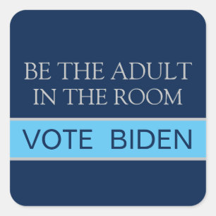 Sticker Carré Vote Harris Be the Responsible Adult 2024 Election
