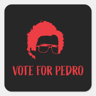 Sticker Carré Vote Pour Pedro - Napoléon Dynamite