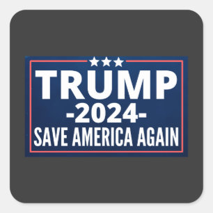 Sticker Carré vote, trump 2024, trump 2024, 2024, trump 2020