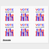 Sticker Carré Votez ! Ta voix compte ! (Feuille)