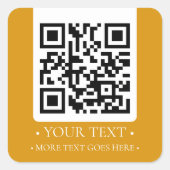 Sticker Carré Votre code QR d'entreprise (Devant)