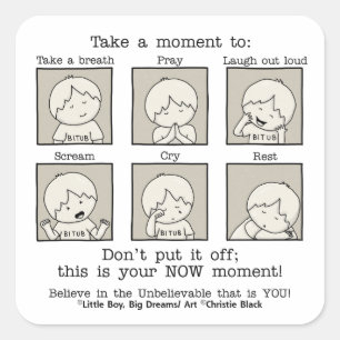 Sticker Carré Votre instant