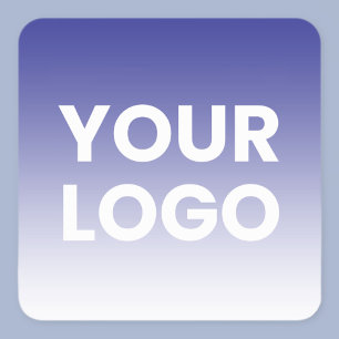 Sticker Carré Votre logo et dégradé de couleur de fond modifiabl
